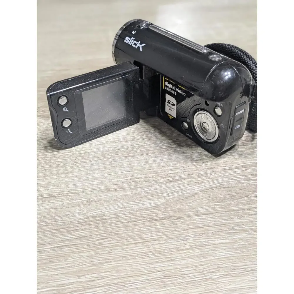Slick Digital Video Camera with Flip Screen and 4x Zoom